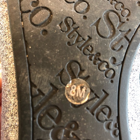 Size 8 Style & Co crystal ballerina style flats - Picture 7 of 7